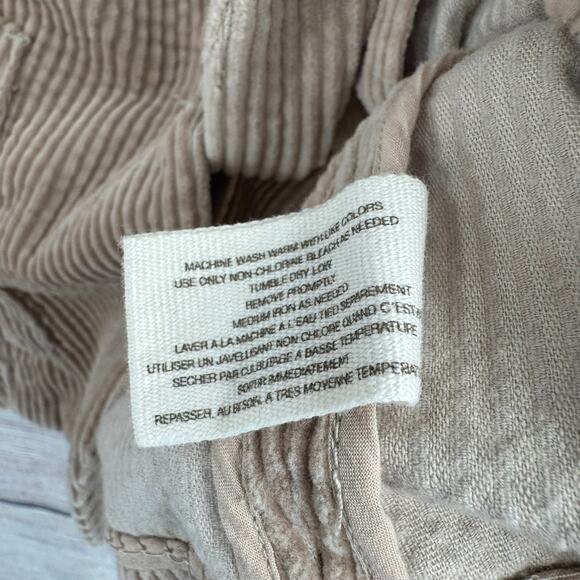 Daughter of the Liberation Corduroy Blazer Womens 4 Beige Shoulder Pads - Picture 8 of 11